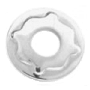 #6 SQUARE CONE WASHER STEEL ZINC I